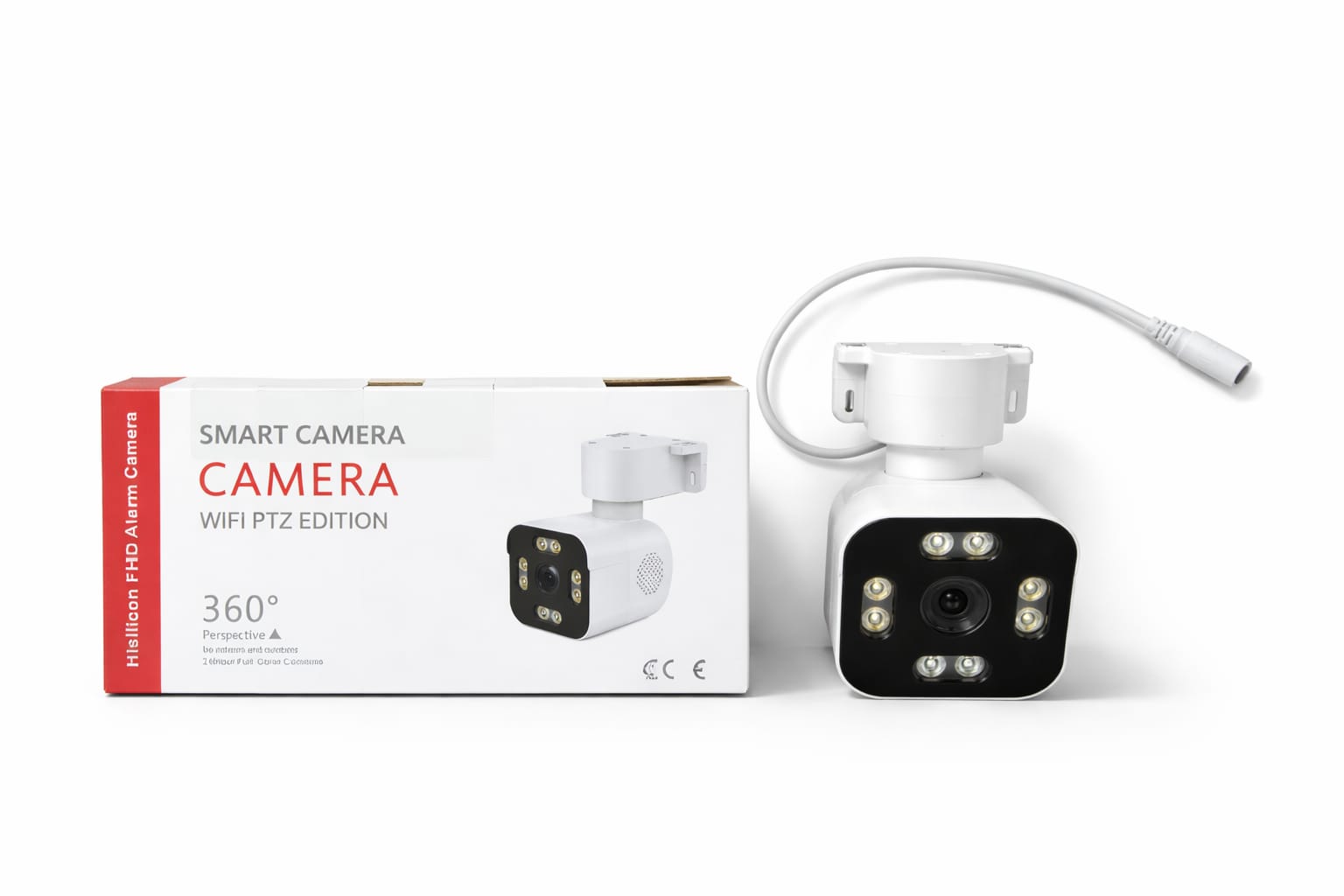 Kompakte WLAN Überwachungskamera mit 360° PTZ-Funktion